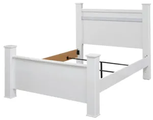 Jallory Contemporary Master Bedroom Queen Poster Headboard