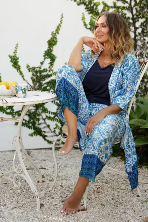Lounge Robe in Blue Mizpah