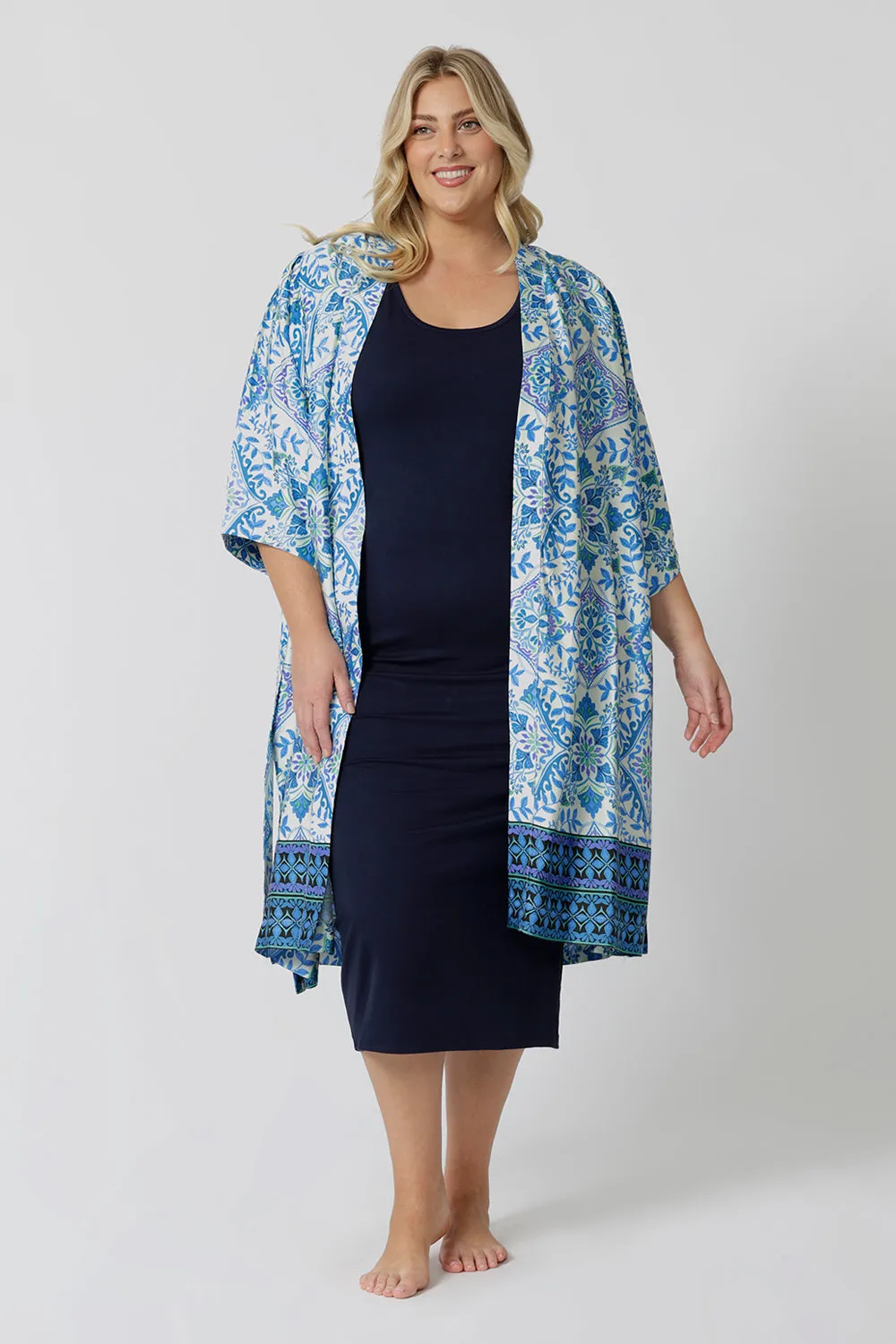 Lounge Robe in Blue Mizpah