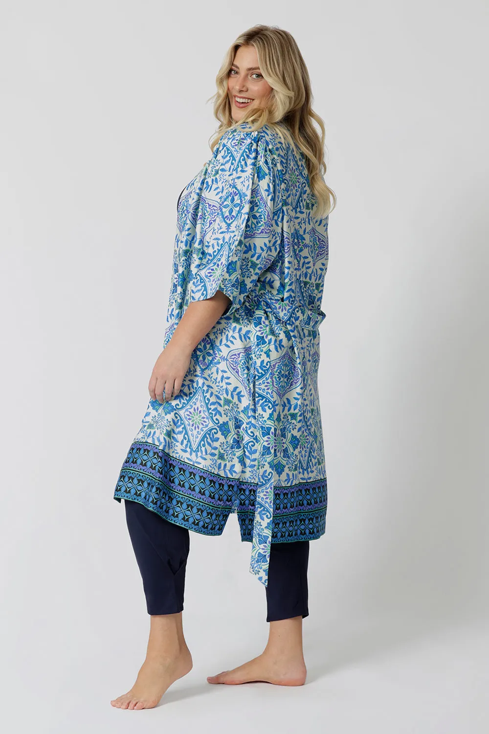 Lounge Robe in Blue Mizpah