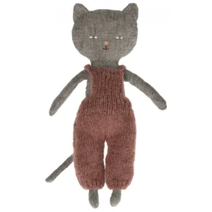 Maileg Chatons Kitten in Overalls - Grey