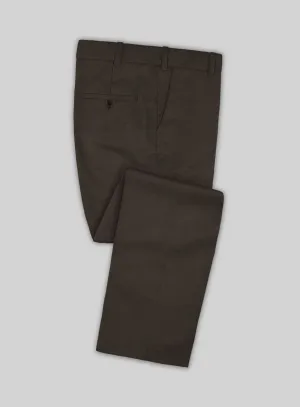 Marco Stretch Coffee Brown Wool Pants
