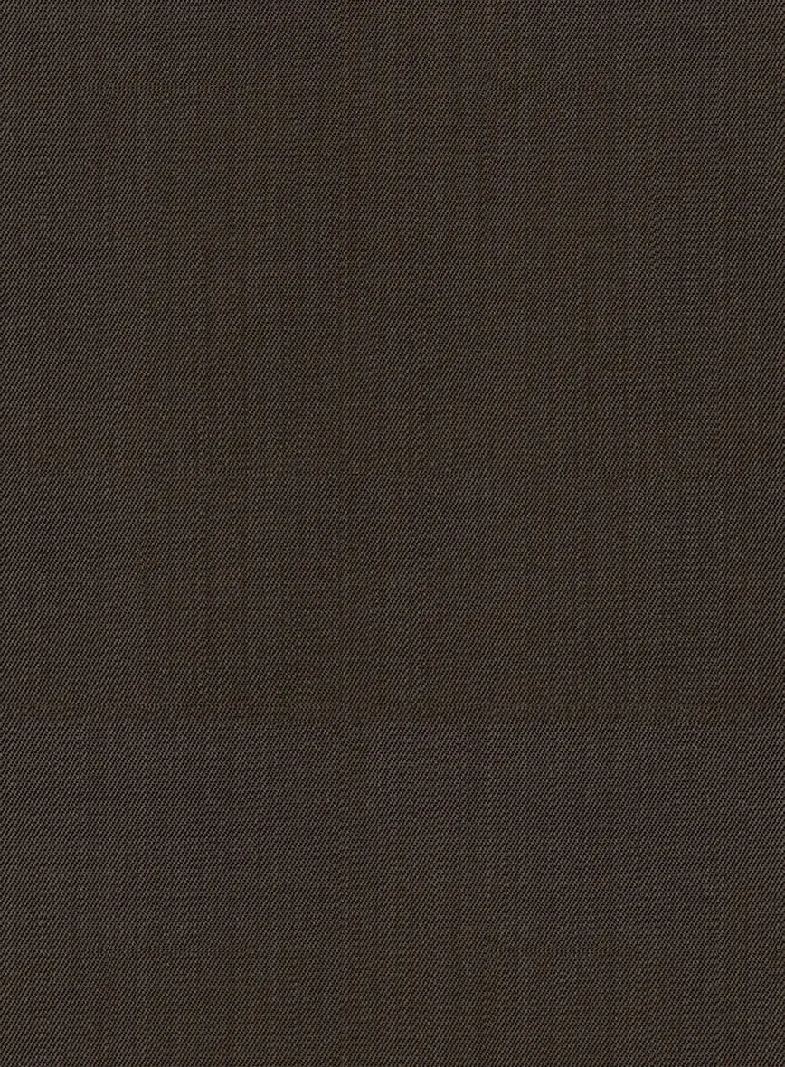 Marco Stretch Coffee Brown Wool Pants