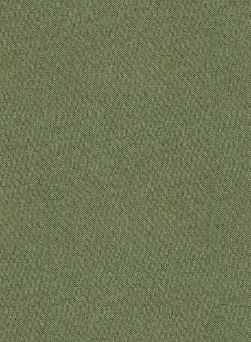 Marco Stretch Moss Green Wool Pants