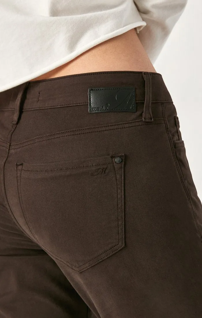 Mavi Alexa Ankle Skinny Black Coffee Sateen