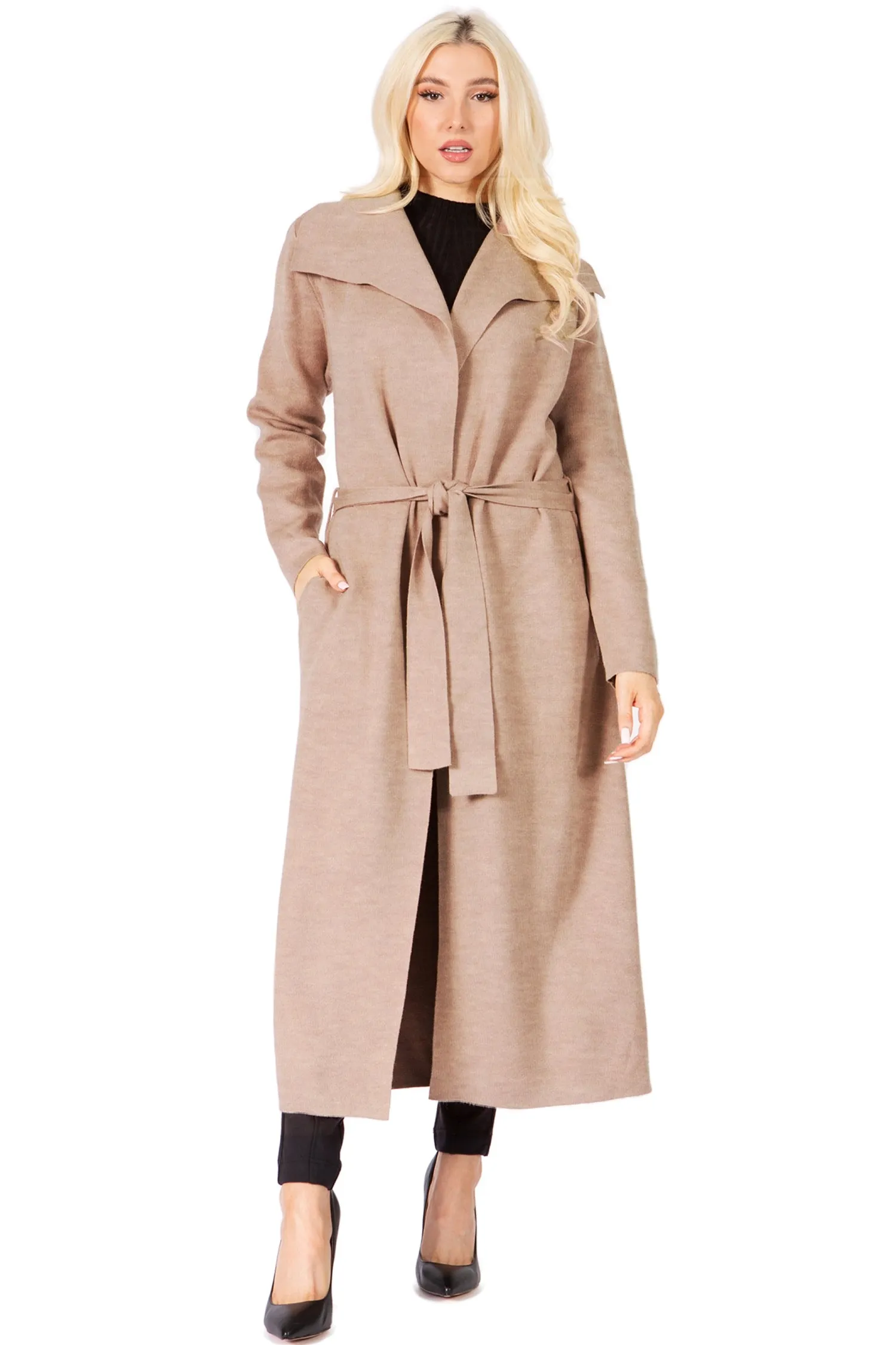Maxsport MX35002 Tie-waist Knit Cardigan
