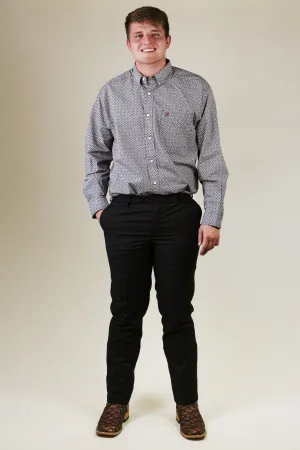 Mens Black Slim Fit Dress Pants