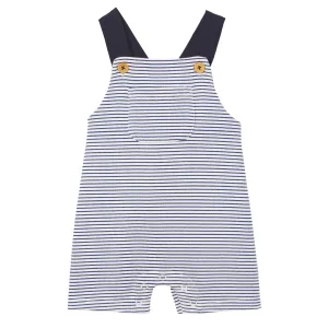 Milky Stripe Fleece Overall - Oatmeal