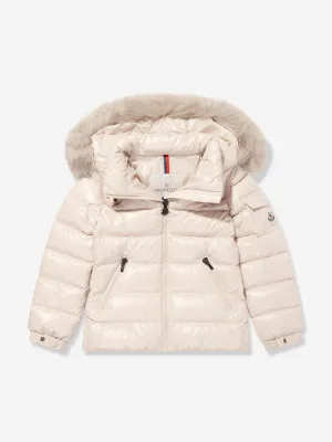 Moncler Enfant Girls Down Padded Badyf Jacket in Beige