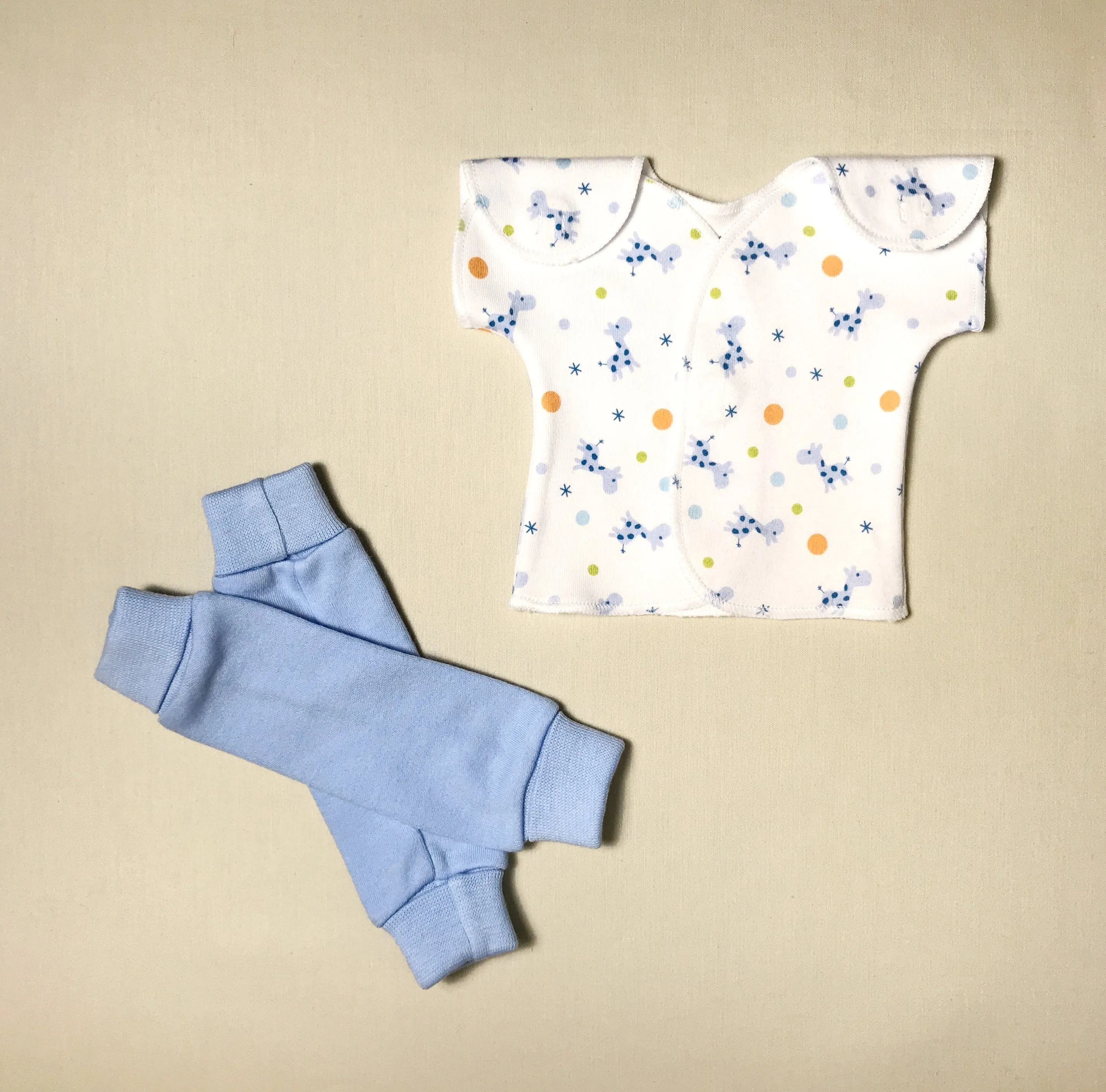 NICU Friendly Leg Warmers Solid Blue