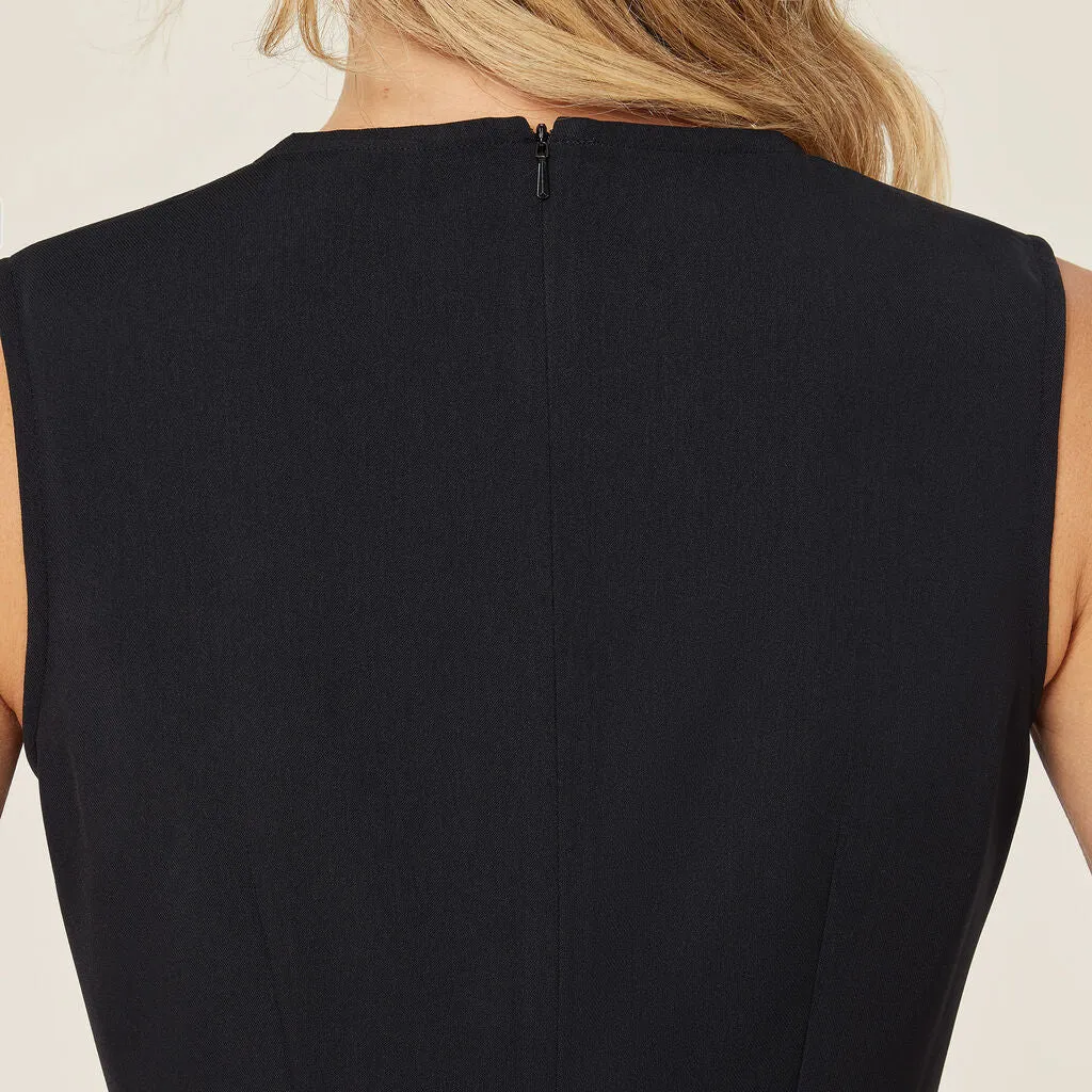 NNT Uniforms Crepe Stretch Sleeveless Fit & Flare Dress (CAT69T)