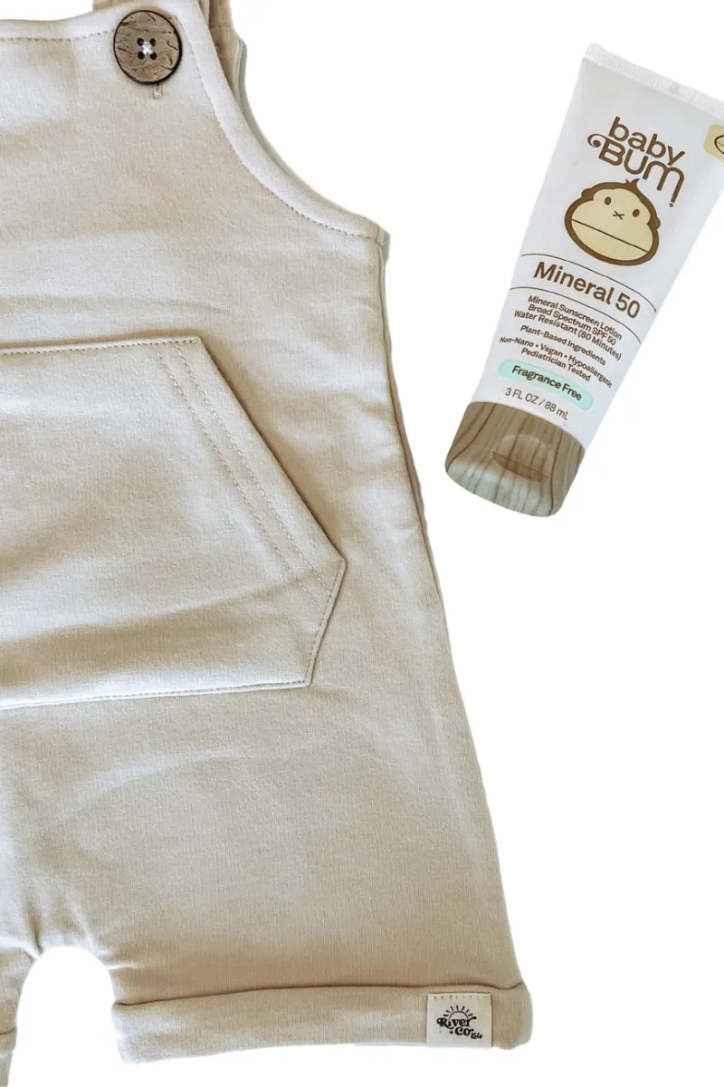 Organic Cotton Overalls - Milk Weed