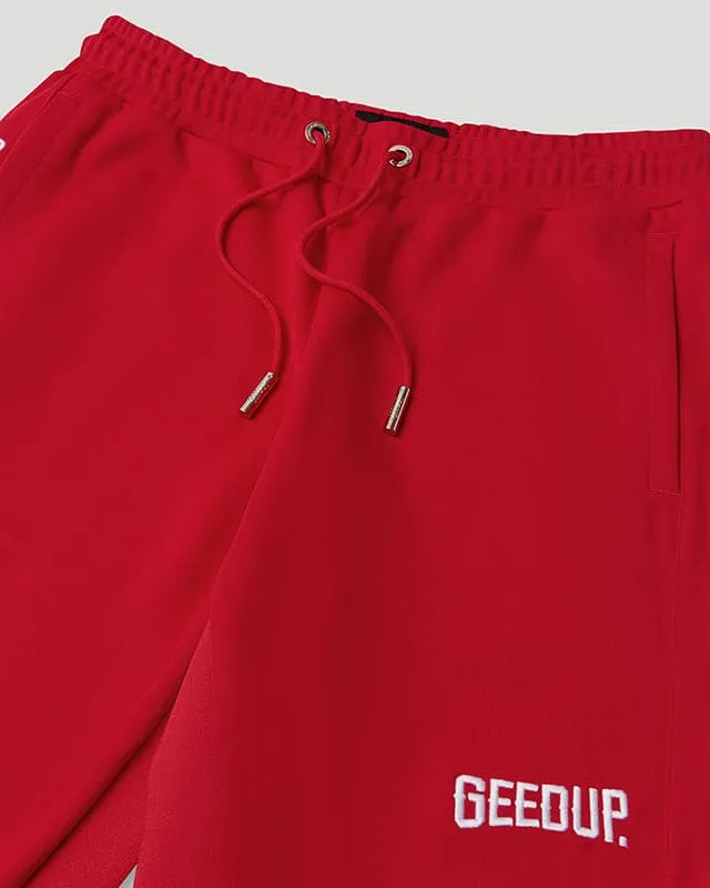 PFK Panel Trackpants Red/Grey