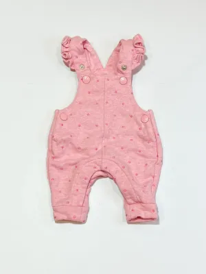 Pink fleece overalls - Size 0000 Pink fleece overalls - Size 0000
