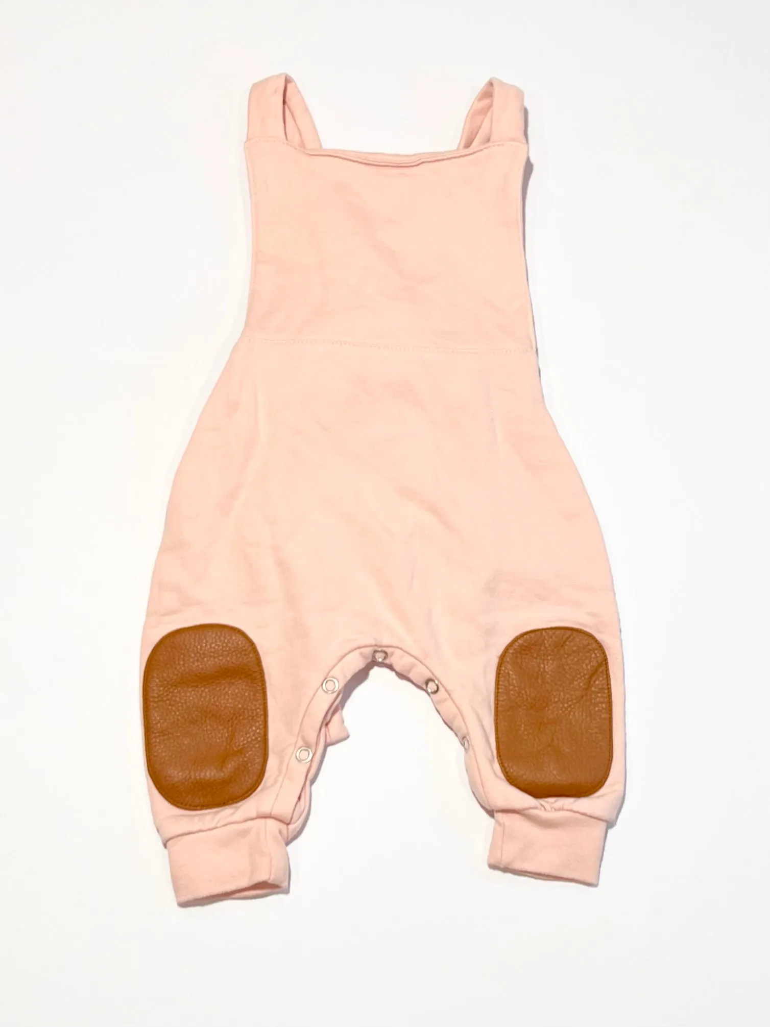 Pink fleece overalls - Size 000