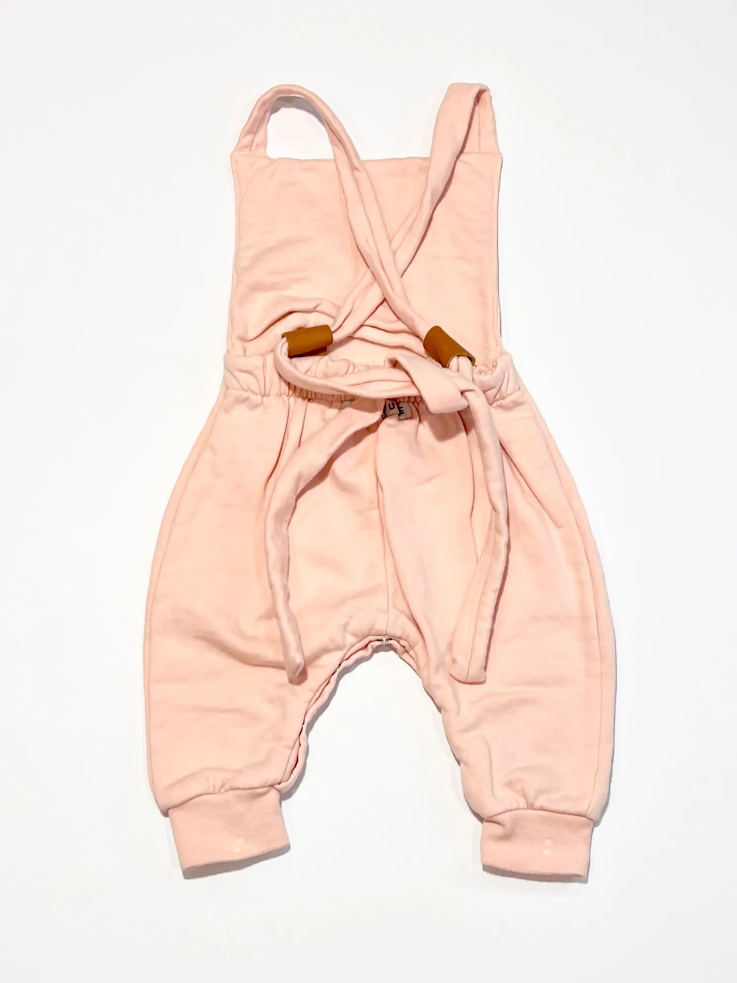 Pink fleece overalls - Size 000