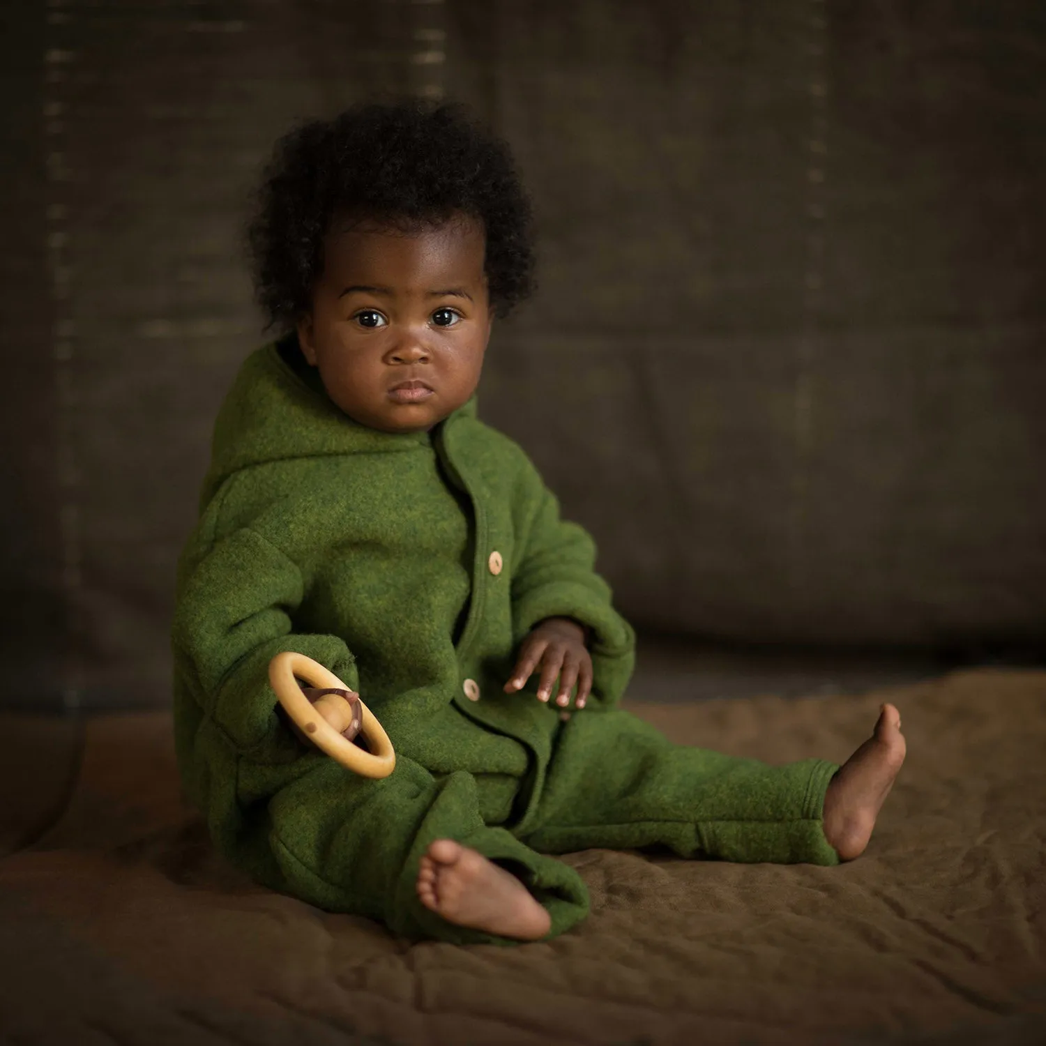 Pipit Baby & Kids Suit - Merino Wool Fleece - Forest