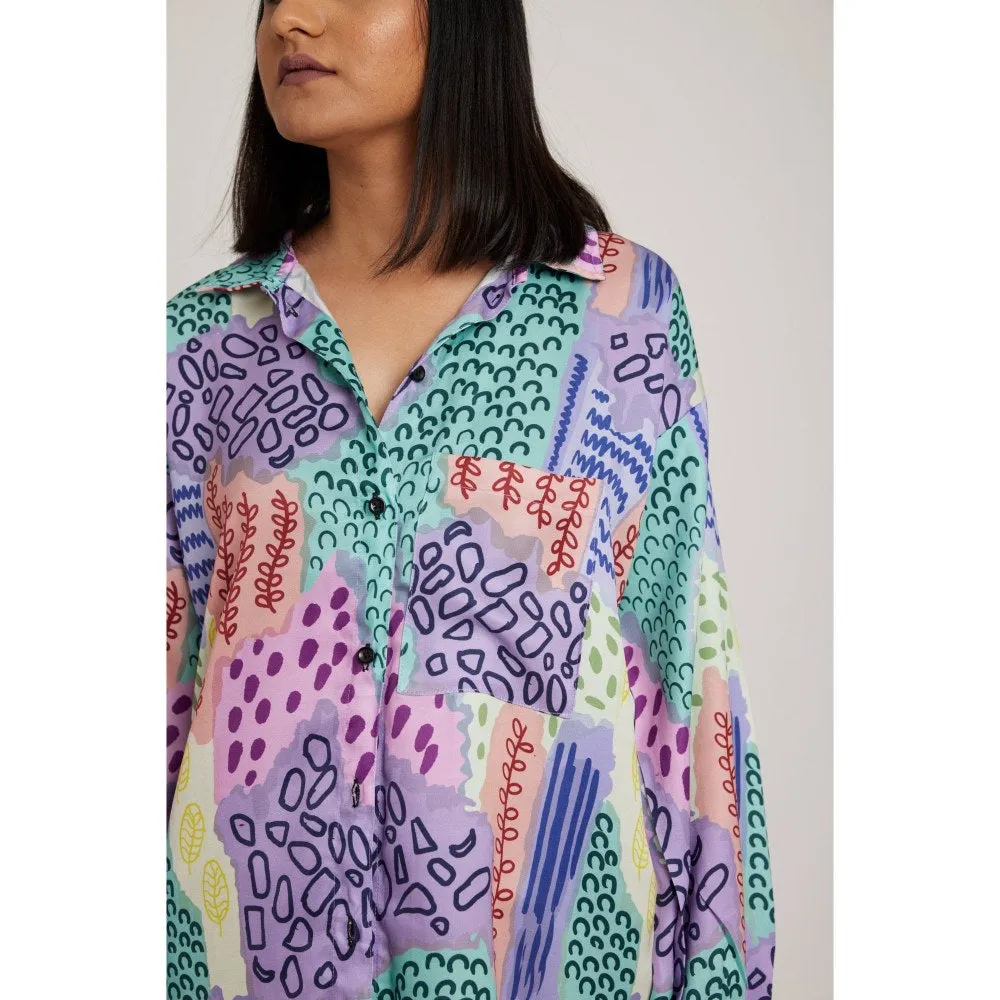 RadhaRaman Crystal Multi Color Shirt