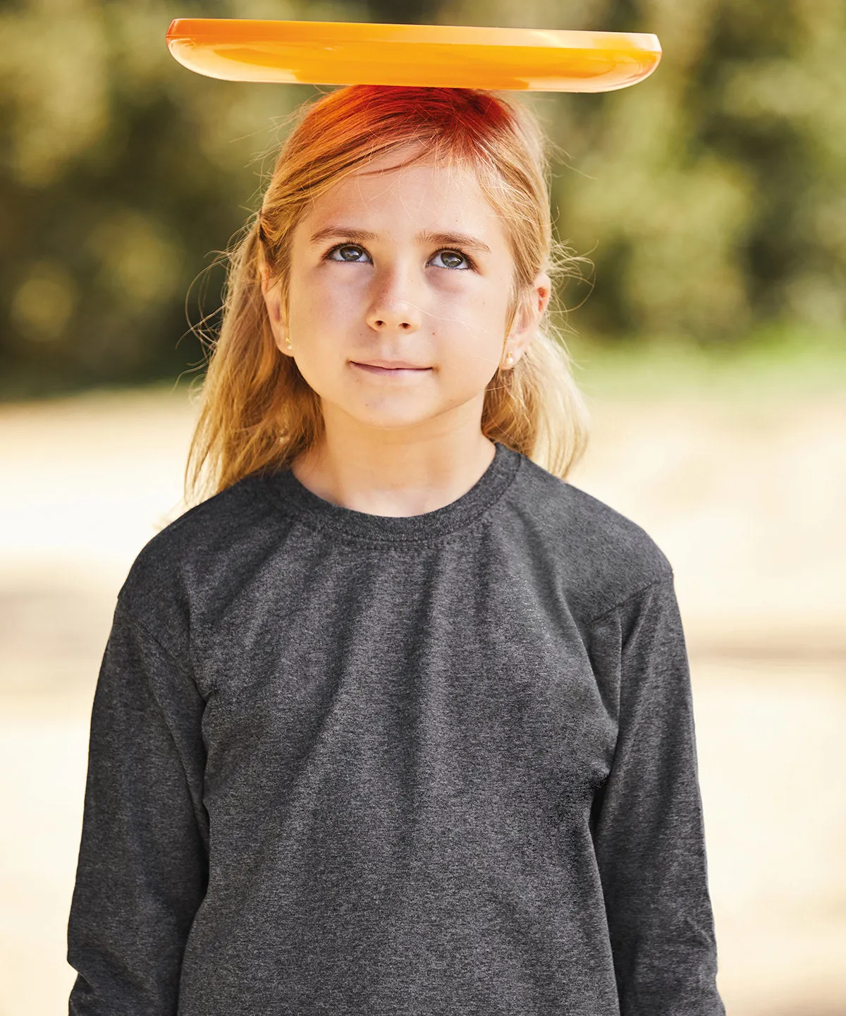 Red - Kids long sleeve valueweight T