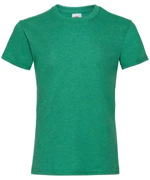 Retro Heather Green - Girls valueweight T