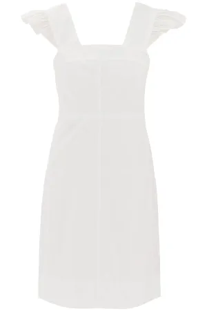 See by chloe organic cotton dress with frilled straps