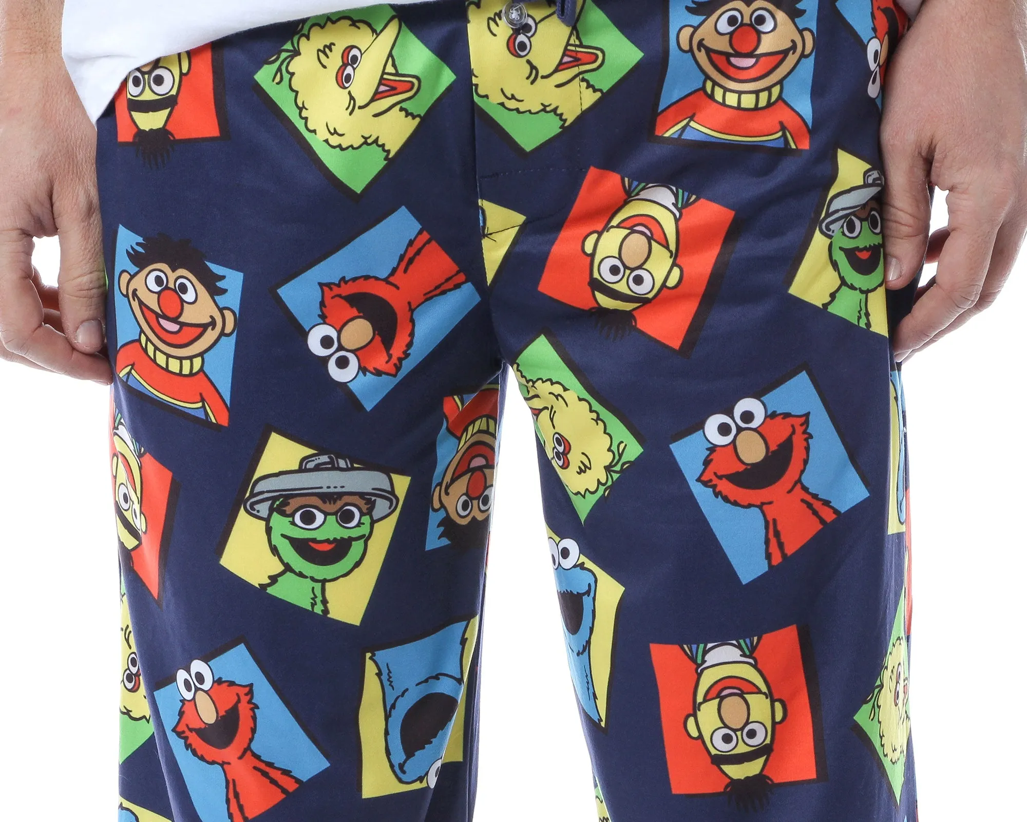 Sesame Street Men's Cookie Monster Elmo Big Bird Oscar The Grouch Pajama Pants