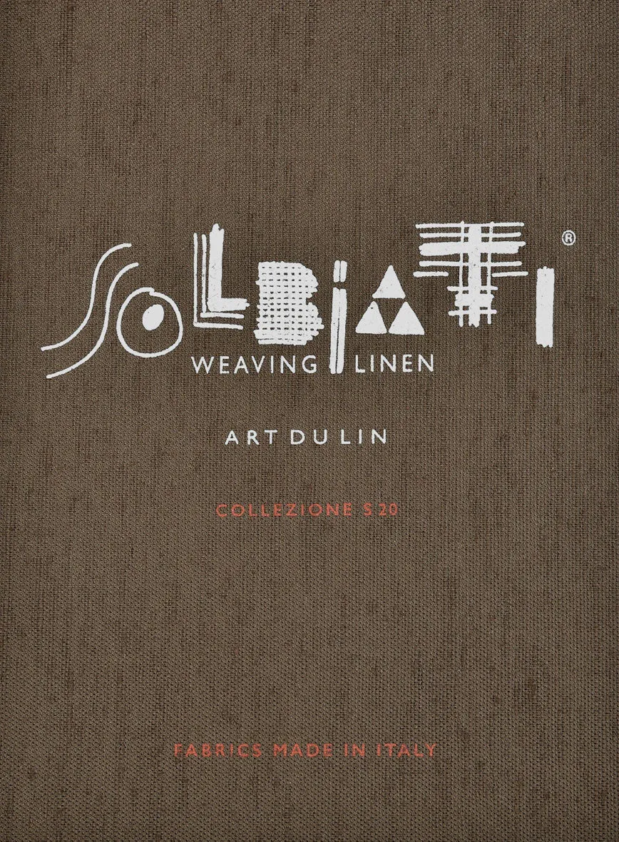 Solbiati Art Du Lin Rustic Red Linen Pants