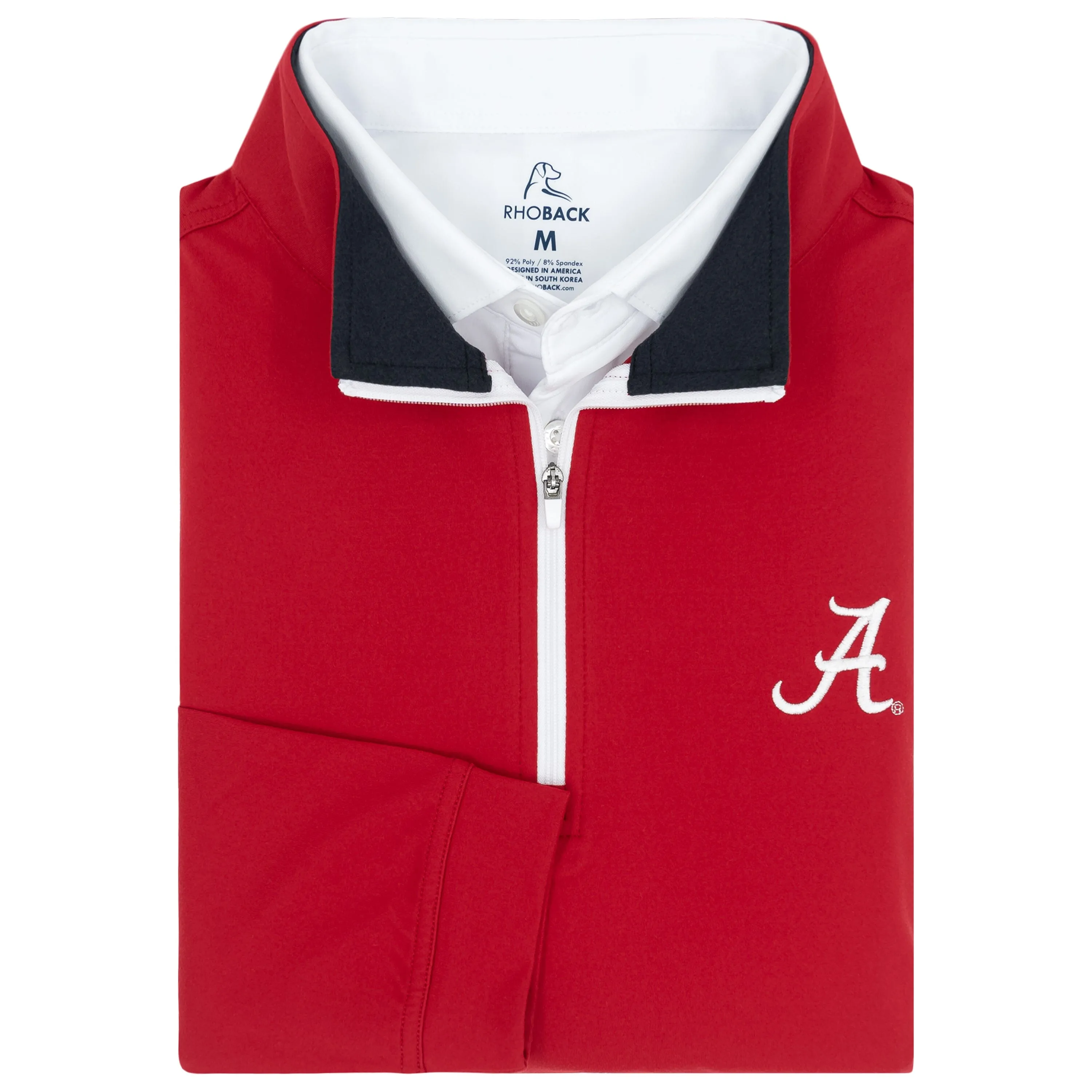 Solid Collegiate Q-Zip - Alabama | Solid - Carmine Red - Alabama - 1