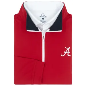 Solid Collegiate Q-Zip - Alabama | Solid - Carmine Red - Alabama - 1