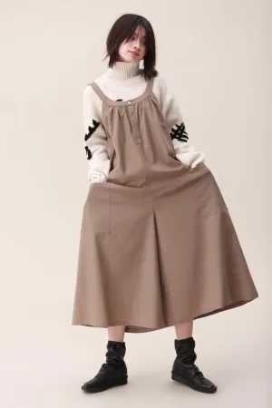 Spring Wide Leg Overalls Cotton Warm Casual Women Jumpsuits /Trousers