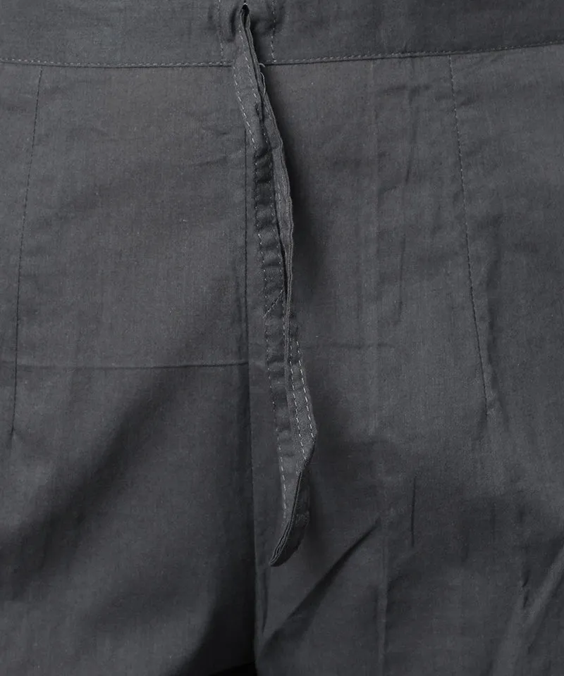 Straight Fit Charcoal Drainpine Pants