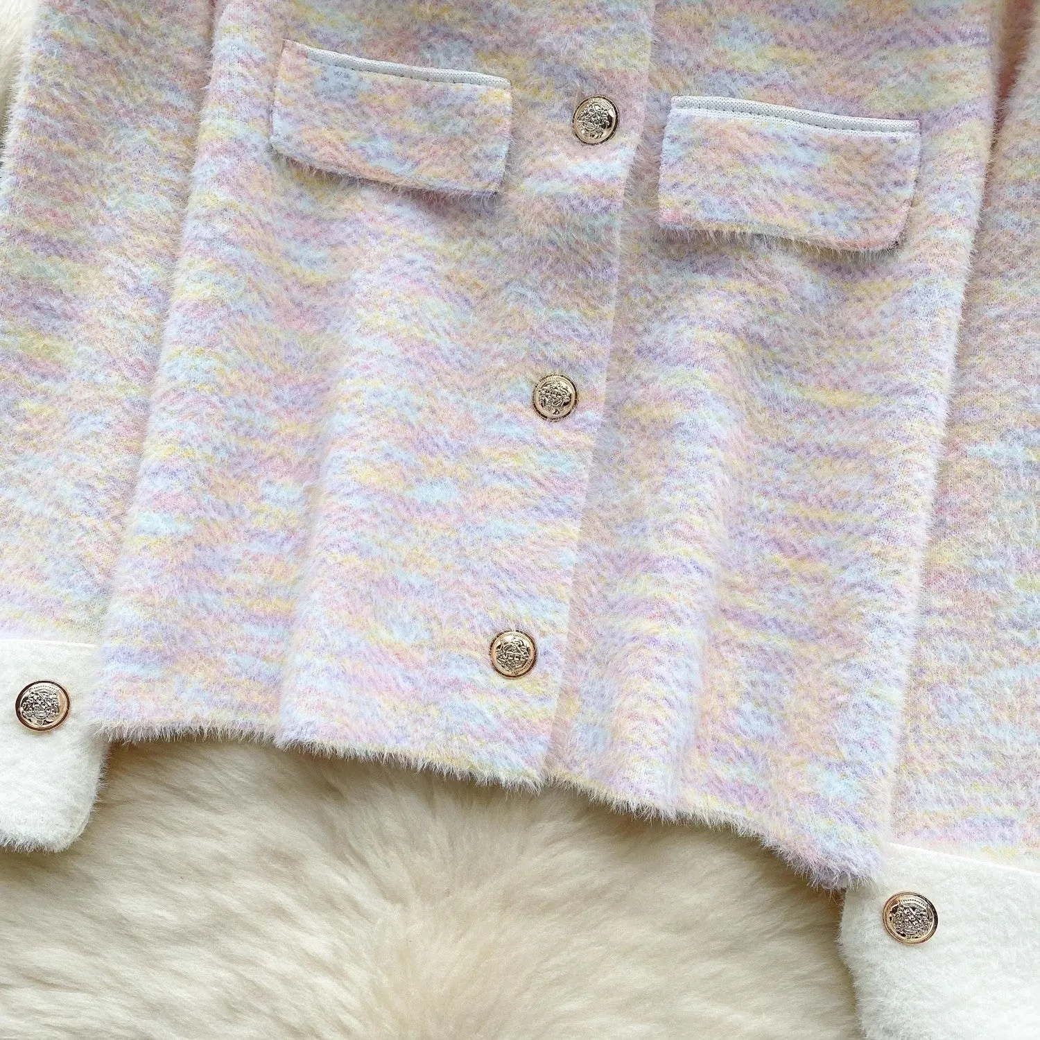 sweater jacket for women sweet style knitted cardigan top     S4649