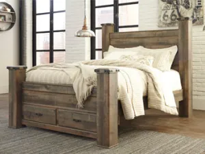 Trinell Casual Master Bedroom Queen Footboard Storage Box
