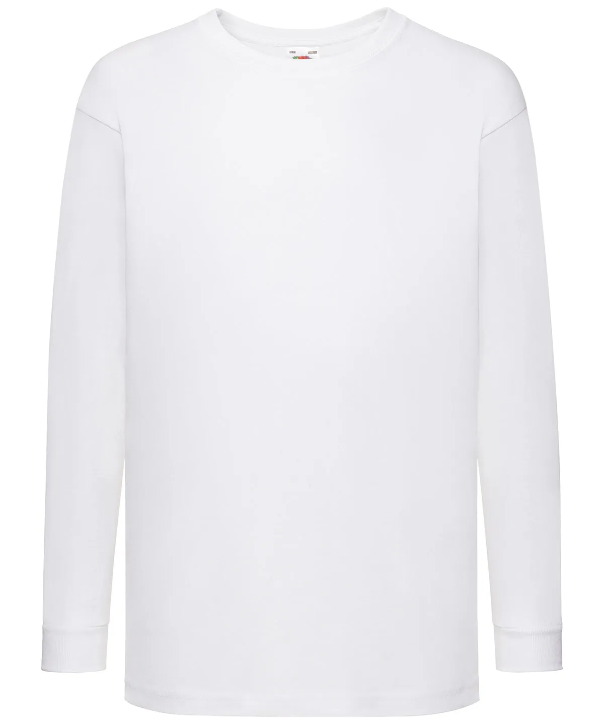 White - Kids long sleeve valueweight T