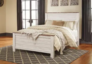 Willowton Casual Master Bedroom Queen Panel Rails