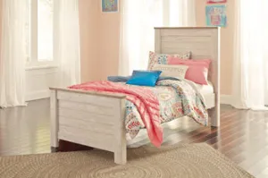 Willowton Casual Master Bedroom Twin Panel Rails