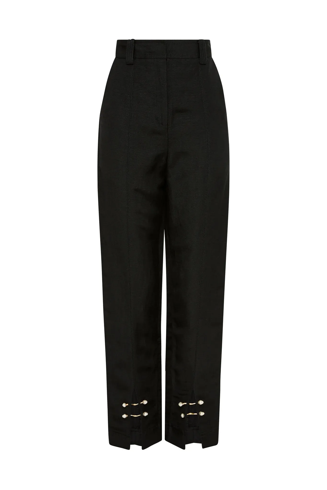 Zita Split Front Pant Black