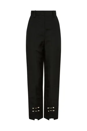 Zita Split Front Pant Black