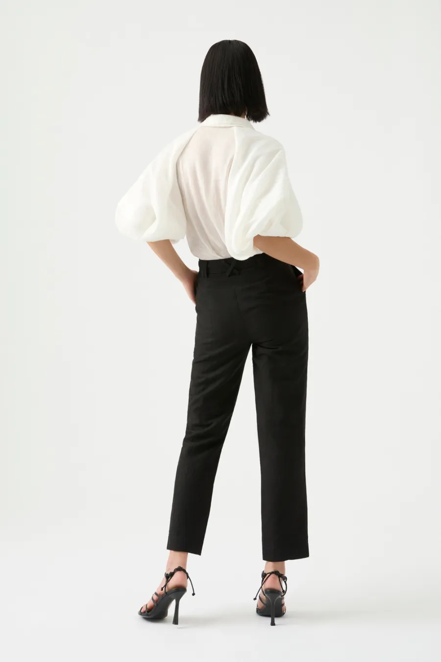 Zita Split Front Pant Black